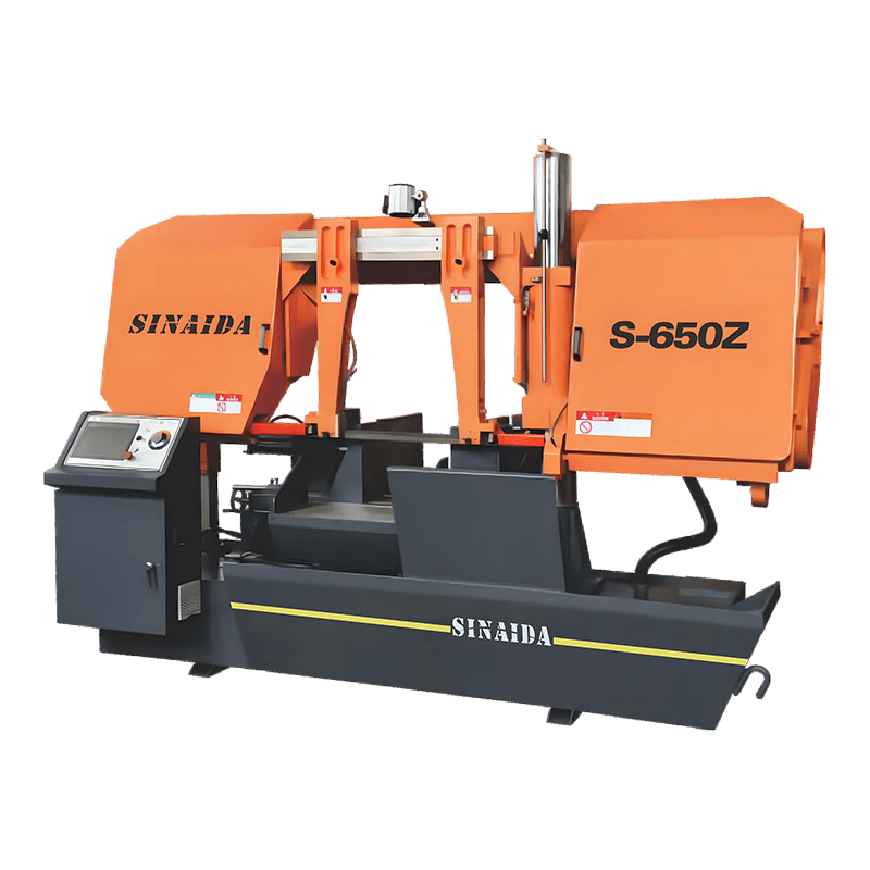 S-650Z অনুভূমিক ঘূর্ণন কোণ কাটিং মেটাল মিটার কাটিং ব্যান্ড করাত মেশিন